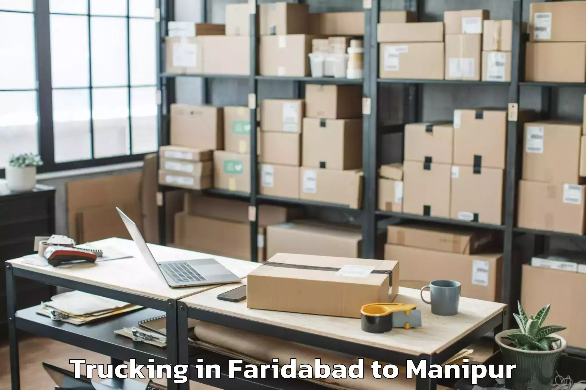 Book Faridabad to Kakching Trucking